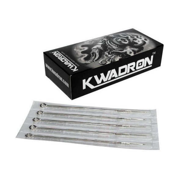 15 RL (Round Liner) Long Taper - Aghi Tradizionali Tattoo Kwadron - 50 pz