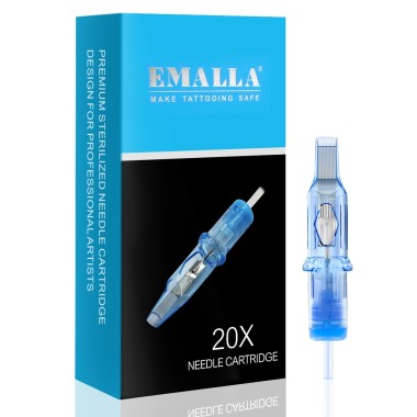 17 MG (Magnum) Long Taper - Cartucce Aghi Tattoo Emalla Eliot - 20 pz