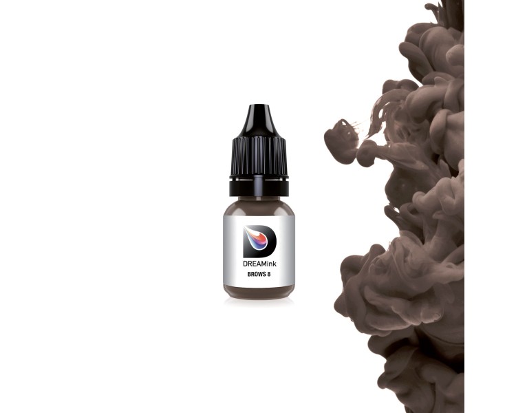 BROWS 8 Castano Medio Caldo - Dreamink - 10ml - Pigmento PMU REACH dreamink BROWS 8 Castano Medio Caldo - Dreamink - 10ml - Pigmento PMU REACH dreamink
