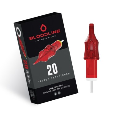 19 RM (Soft Magnum) Long Taper - Cartucce Aghi Tattoo BodySupply Bloodline - 20 pz