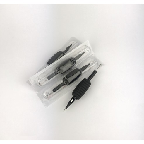 01 RL (Round Liner) - Grip Monouso + Ago Tradizionale Tattoo - 20 pz