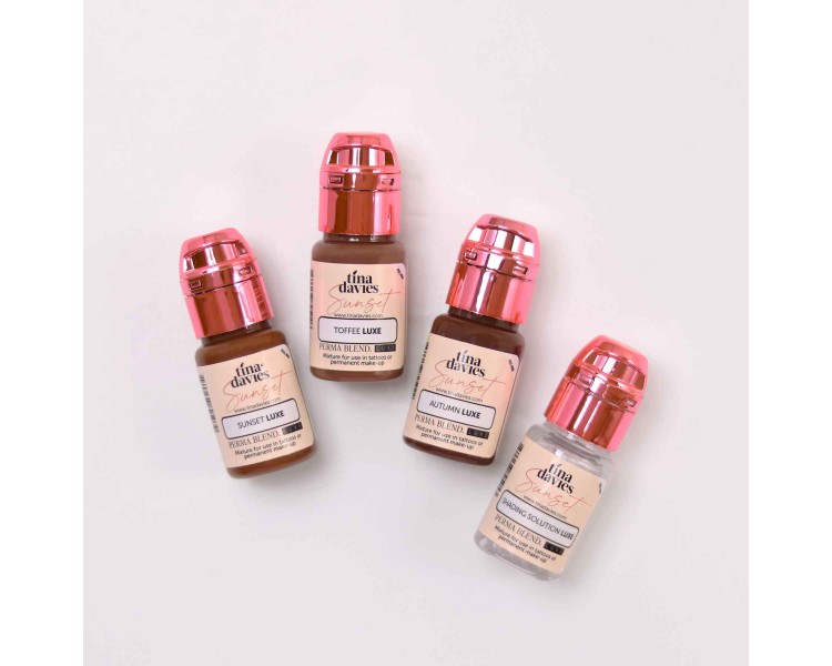 Tina Davies SUNSET Set - Perma Blend Luxe - 4x15ml - Pigmenti PMU REACH tina davies Tina Davies SUNSET Set - Perma Blend Luxe - 4x15ml - Pigmenti PMU REACH tina davies