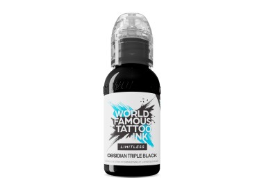 OBSIDIAN TRIPLE BLACK - World Famous Limitless - 30ml - Colore Tattoo REACH world famous