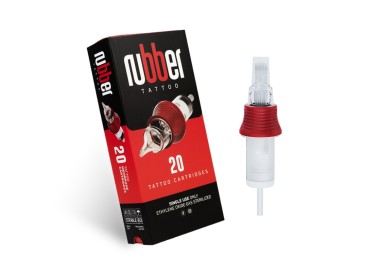25 RM (Soft Magnum) - Long Taper - Cartucce BodySupply Rubber - Aghi Tattoo - 20pz bodysupply