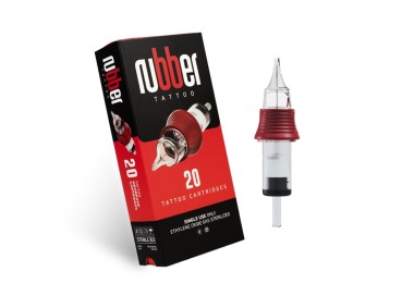 18 RL (Round Liner) - Long Taper - Cartucce BodySupply Rubber - Aghi Tattoo - 20pz bodysupply