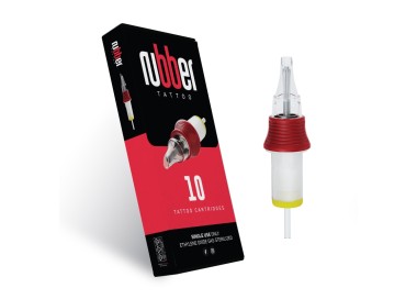 88 RS (Round Shader) 0,25mm - Long Taper - Cartucce BodySupply Rubber - Aghi Tattoo - 10pz bodysupply