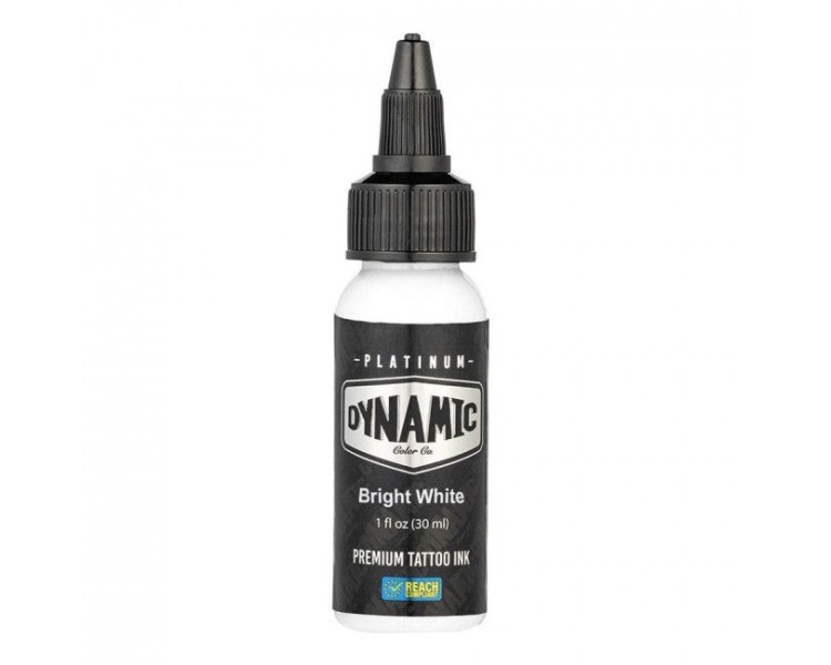 BRIGHT WHITE - Dynamic Platinum Tattoo Ink - 30ml - Conforme REACH dynamic ink BRIGHT WHITE - Dynamic Platinum Tattoo Ink - 30ml - Conforme REACH dynamic ink
