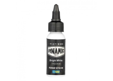 BRIGHT WHITE - Dynamic Platinum Tattoo Ink - 30ml - Colore Tattoo REACH dynamic ink