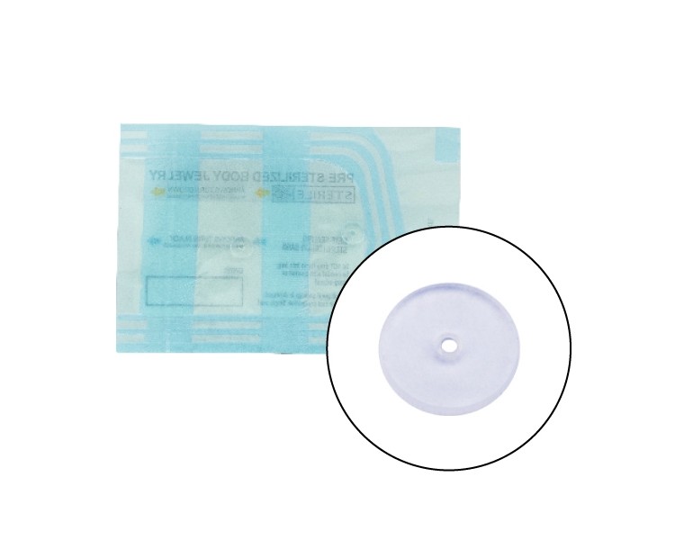 STERILE MEDICAL SILICONE PIERCING DISCS 2pcs STERILE MEDICAL SILICONE PIERCING DISCS 2pcs