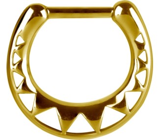 GD 316 SEPTUM CLICKERS AFRICAN PATTERN 1,2x8mm - mod. 1