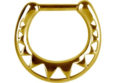 GD 316 SEPTUM CLICKERS AFRICAN PATTERN 1,2x8mm - mod. 1