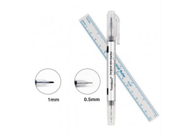 Pennarello Chirurgico VIOLA Sterile - Doppia Punta - con Righello makeup supply