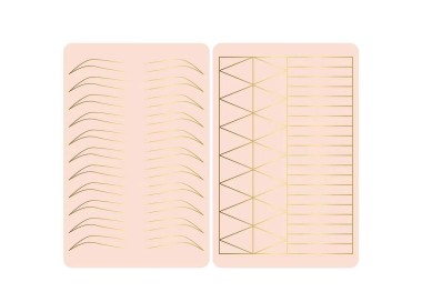 PRACTICE PAD in Lattice per Sopracciglia - 19x14x h.0,10cm