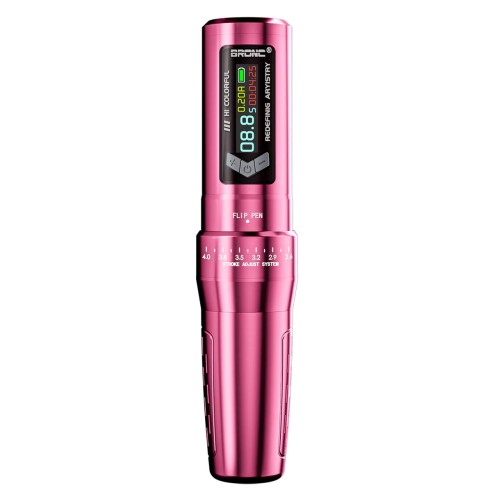 BRONC Siren - Corsa Regolabile 2,6–4,0 mm - 2 Batterie - Macchinetta Wireless Tattoo Pen