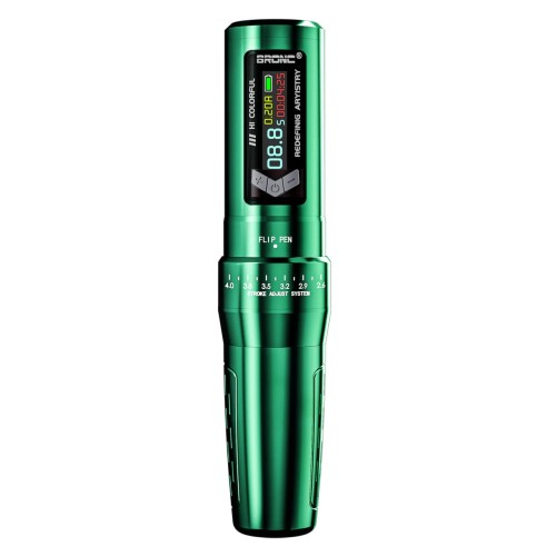 BRONC Siren - Corsa Regolabile 2,6–4,0 mm - 2 Batterie - Macchinetta Wireless Tattoo Pen
