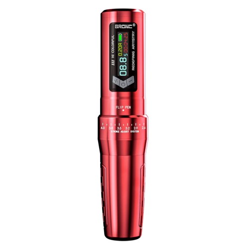 BRONC Siren - Corsa Regolabile 2,6–4,0 mm - 2 Batterie - Macchinetta Wireless Tattoo Pen