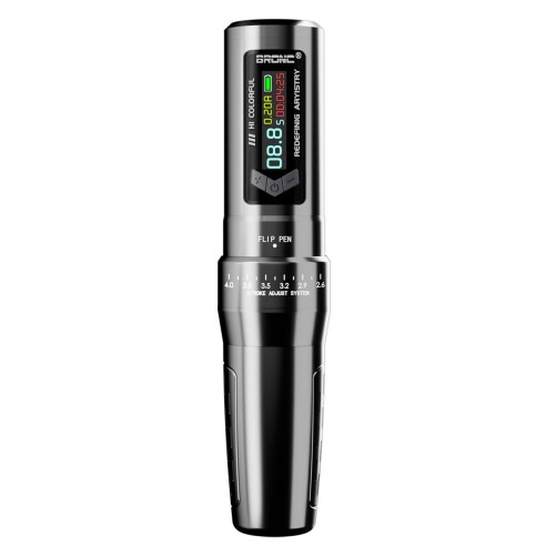 BRONC Siren - Corsa Regolabile 2,6–4,0 mm - 2 Batterie - Macchinetta Wireless Tattoo Pen