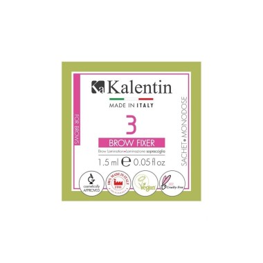 BROW FIXER VEGANO - 1 monodose da 1,5 ml - Laminazione Sopracciglia KALENTIN