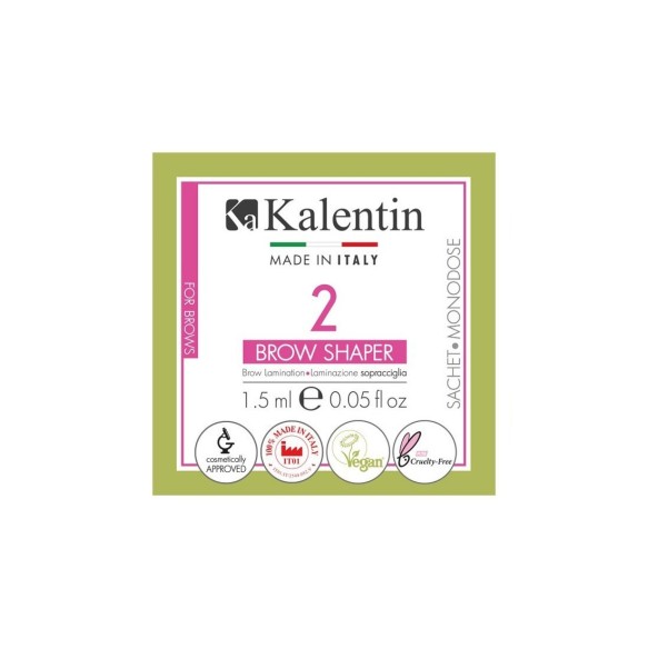 BROW SHAPER VEGANO - 1 monodose da 1,5 ml - Laminazione Sopracciglia KALENTIN