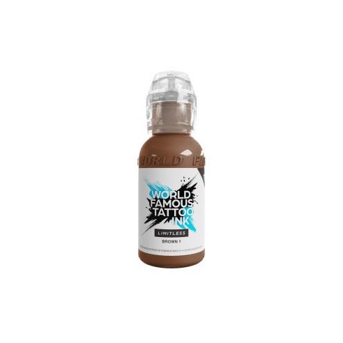 BROWN 1 - World Famous Limitless - 30ml - Colore Tattoo REACH