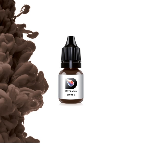 BROWS 5 Marrone Scuro Neutro - Dreamink - 10ml - Pigmento PMU REACH