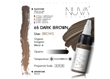 65 DARK BROWN - Nuva Colors - 15ml - Conforme REACH nuva colors