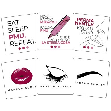 Bundle 6 Adesivi MakeUp Supply - PMU Collection