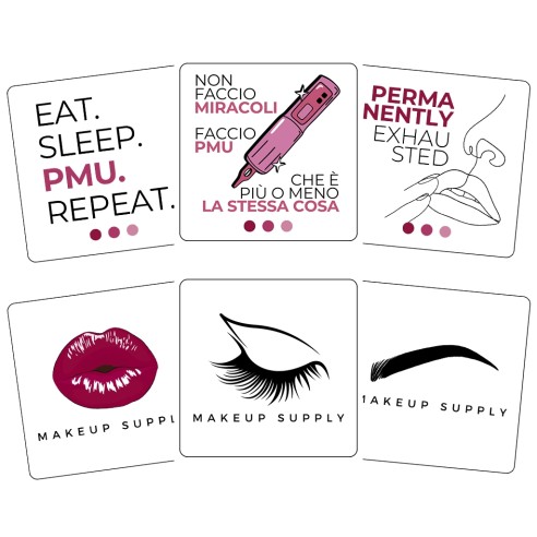 Bundle 6 Adesivi MakeUp Supply - PMU Collection