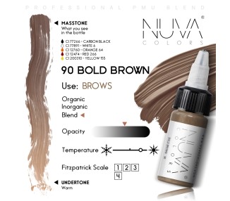 90 BOLD BROWN - Nuva Colors - 15ml - Conforme REACH nuva colors