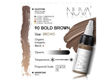 90 BOLD BROWN - Nuva Colors - 15ml - Conforme REACH nuva colors