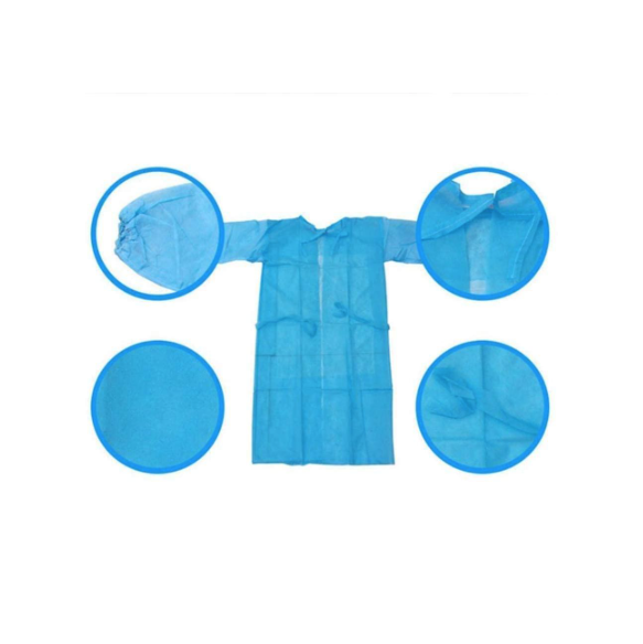 Camice Monouso Blu in TNT - 1 pz