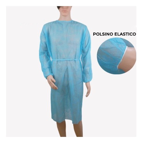 Camice Monouso Blu in TNT - 1 pz