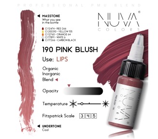 190 PINK BLUSH - Nuva Colors - 15ml - Conforme REACH nuva colors