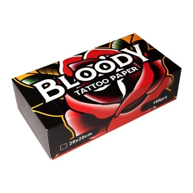 Carta Assorbente BLOODY TATTOO PAPER - 20x 20cm - 100pz.