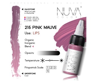 215 PINK MAUVE - Nuva Colors - 15ml - Conforme REACH nuva colors