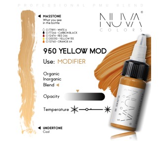 950 YELLOW MOD Correttore - Nuva Colors - 15ml - Conforme REACH nuva colors