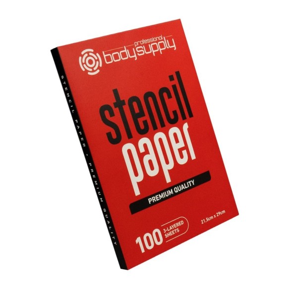 Carta Termica Premium per Stencil con Stampante o a Mano Libera - BodySupply Premium Stencil Paper - 21.5 x 29 cm - 100pz.