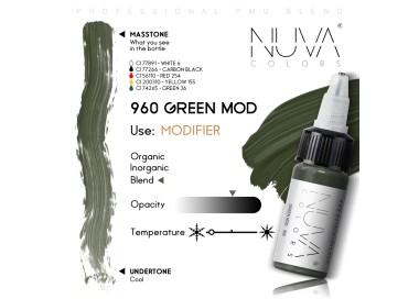 960 GREEN MOD Correttore - Nuva Colors - 15ml - Conforme REACH nuva colors