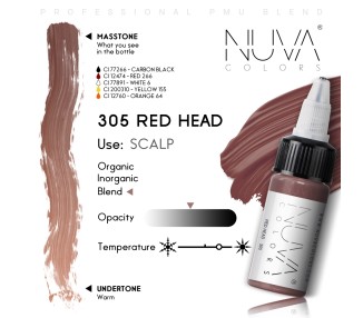 305 RED HEAD Trico SMP - Nuva Colors - 15ml - Conforme REACH nuva colors