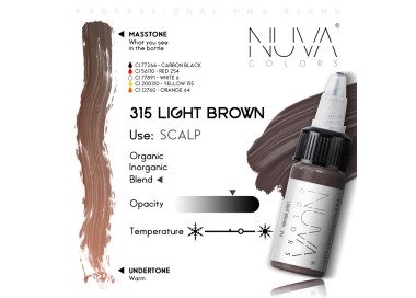 315 LIGHT BROWN Trico SMP - Nuva Colors - 15ml - Conforme REACH nuva colors