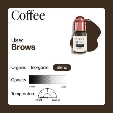 COFFEE - Perma Blend Luxe - 15ml - Pigmento PMU REACH 2