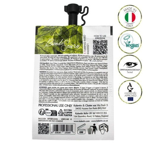 Tinta ibrida effetto henné preattivata - Biondo Scuro 10 ml - KALENTIN