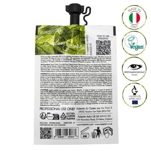 Tinta ibrida effetto henné preattivata - Castano Scuro 10 ml - KALENTIN