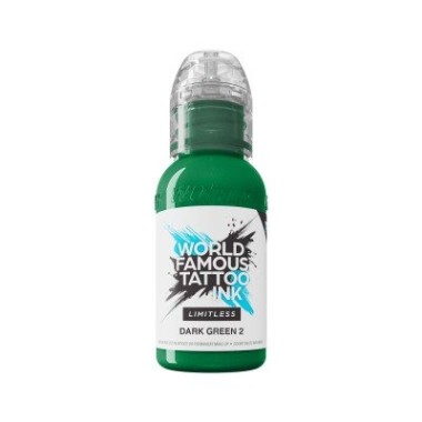 DARK GREEN 2 - World Famous Limitless - 30ml - Colore Tattoo REACH
