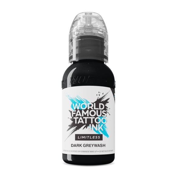 DARK GREYWASH - World Famous Limitless - 30ml - Colore Tattoo REACH