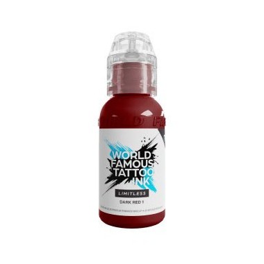 DARK RED 1 - World Famous Limitless - 30ml - Colore Tattoo REACH