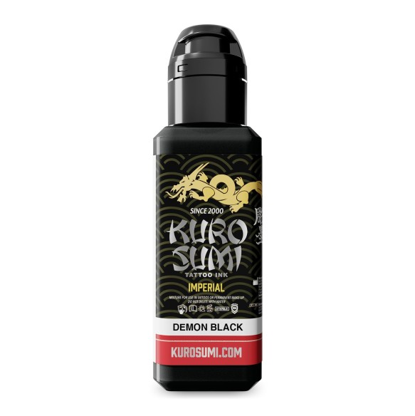 DEMON BLACK - Kuro Sumi Imperial - 44ml - Colore Tattoo REACH