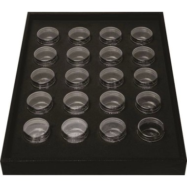 Vassoio Portaminuteria con 35 Contenitori - 35,5 x 25 x 3 cm