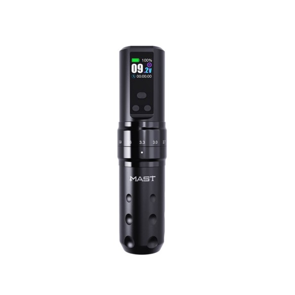 Dragonhawk Mast Fold2 Pro - 7 Corse 2,4–4,2 mm - 2 Batterie - Macchinetta Wireless Tattoo Pen