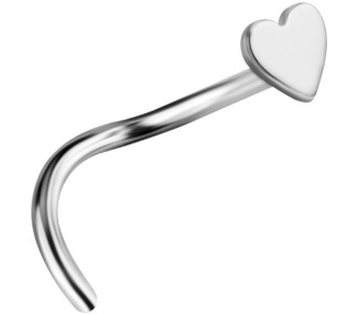 TT NOSE STUDS HEART 0,8mm